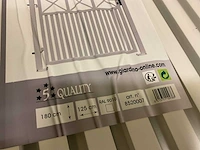 Aluminium poort enkel wit - afbeelding 2 van  4