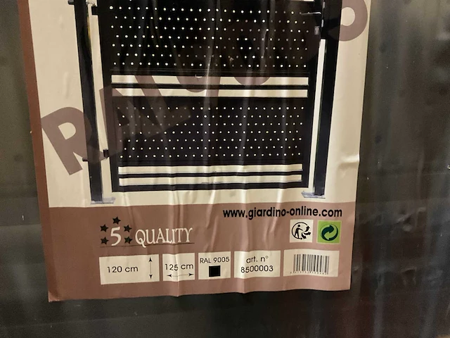 Aluminium poort enkel zwart - afbeelding 3 van  4