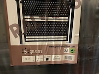 Aluminium poort enkel zwart - afbeelding 3 van  4