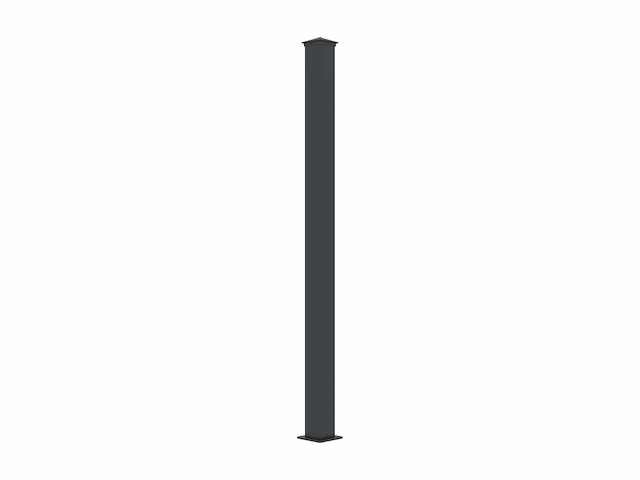 Aluminium poortpilaar - b15 cm x h190 cm - antraciet (x2) - afbeelding 2 van  3