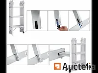 Aluminium schaal, opvouwbaar en multifunctioneel, 2 staanders - afbeelding 2 van  9
