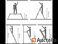 Aluminium schaal, opvouwbaar en multifunctioneel, 2 staanders - afbeelding 3 van  9