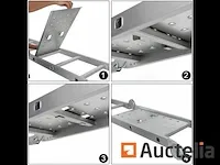 Aluminium schaal, opvouwbaar en multifunctioneel, 2 staanders - afbeelding 6 van  9