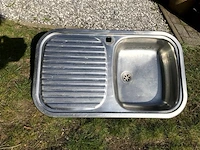 Aluminium spoelbak 80cmx49cm - afbeelding 1 van  1