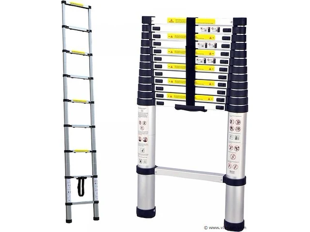 Aluminium telescopische ladder - afbeelding 1 van  2