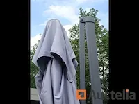 Aluminium voetparaplu (met zwengel) - afbeelding 4 van  7