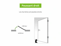Aluminium voordeur toledo 2 essential h.215 x b.90 cm - afbeelding 4 van  9