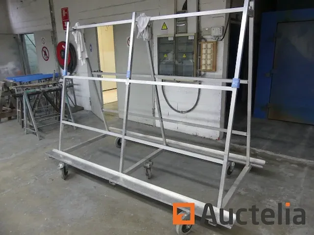 Aluminium werkplaats glastransport rek - afbeelding 4 van  5