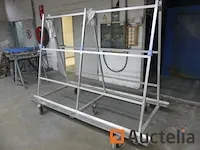 Aluminium werkplaats glastransport rek - afbeelding 4 van  5