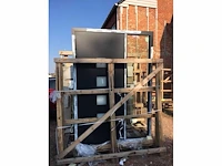 Aluprof voordeur met zijraam antraciet ral 7021 1620x2295mm