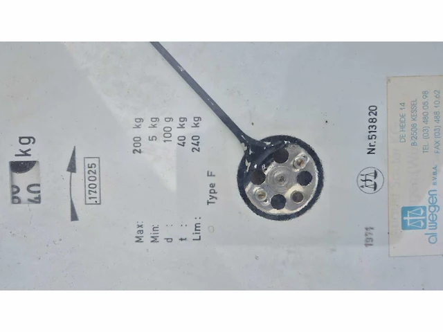 Alwegen industriële mechanische weegschaal - 200kg - afbeelding 7 van  7