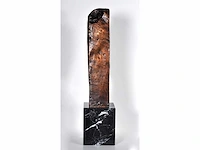 Amadeo modigliani - tête de jeune femme - brons - afbeelding 4 van  7