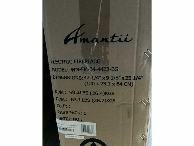 Amantii wm-fm-34-4423-bg - elektrische kachel - afbeelding 3 van  5