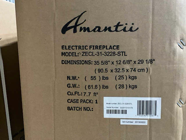 Amantii zero-cl-31-3228-stl - elektrische kachel - afbeelding 4 van  5
