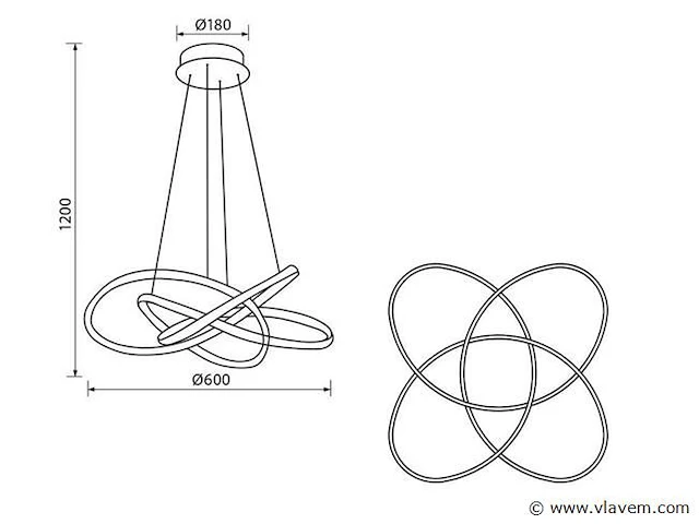 Amarea design armatuur zilver - afbeelding 2 van  9