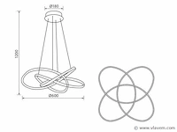 Amarea design armatuur zilver - afbeelding 2 van  9