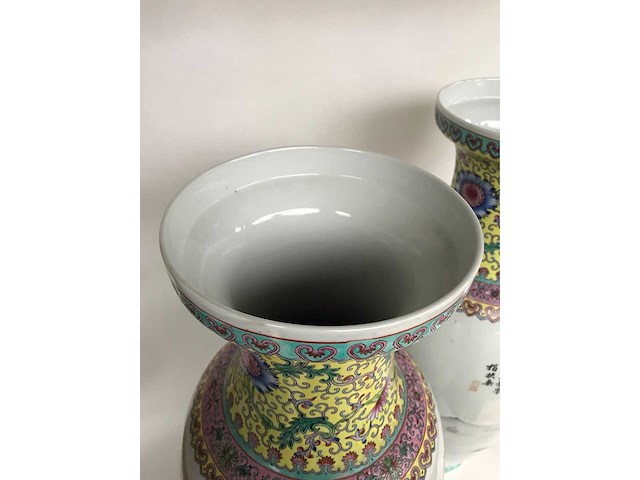 Amazing pair of jingdezhen chinese vases - afbeelding 11 van  36