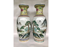 Amazing pair of jingdezhen chinese vases - afbeelding 1 van  36