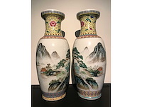 Amazing pair of jingdezhen chinese vases - afbeelding 22 van  36