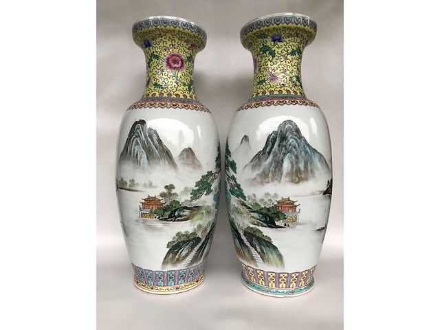 Amazing pair of jingdezhen chinese vases - afbeelding 31 van  36