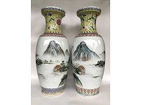 Amazing pair of jingdezhen chinese vases - afbeelding 32 van  36