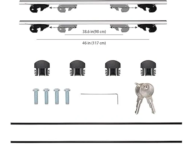 Amazon basics cross rail dakdrager - afbeelding 4 van  6