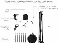 Amazon basics verstelbaar microfoonstatief - afbeelding 4 van  7
