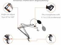Amazon basics verstelbaar microfoonstatief - afbeelding 5 van  7