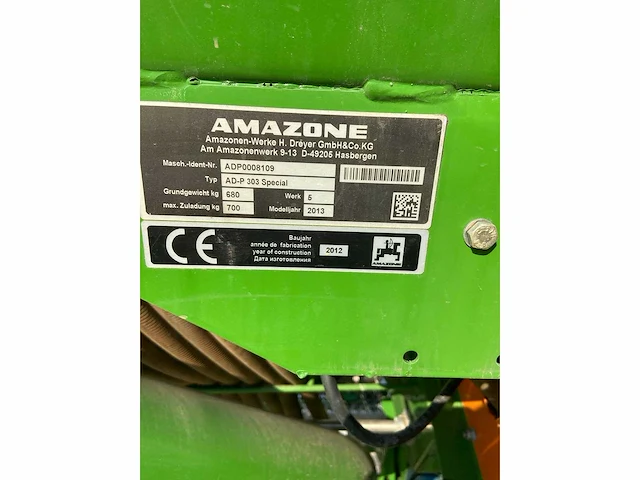 Amazone - adp303 special - seeder - 2012 - afbeelding 5 van  5
