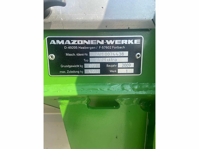 Amazone - zam3000ultra - fertiliser spreader - 2009 - afbeelding 7 van  7