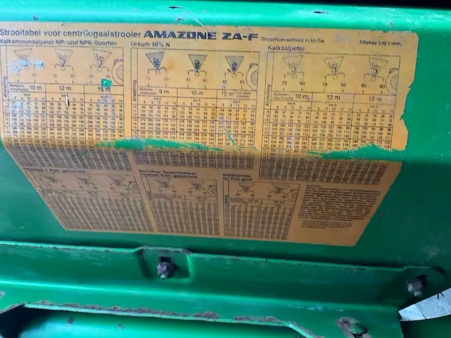 Amazone za-f 804 kunstmeststrooier - afbeelding 9 van  9