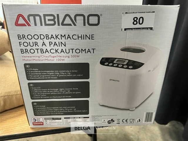 Ambiano broodbak machine nieuw en livoo crepe maker nieuw - afbeelding 3 van  5