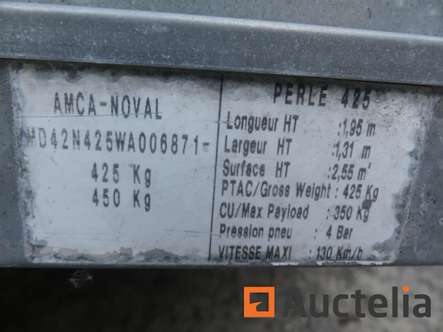 Amca noval perle 425 aanhangwagen - afbeelding 9 van  12