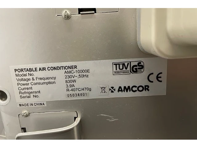 Amcor mobiele airco - afbeelding 4 van  4