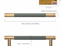 Amerdeco handgrepen (10 stuks) - afbeelding 2 van  3
