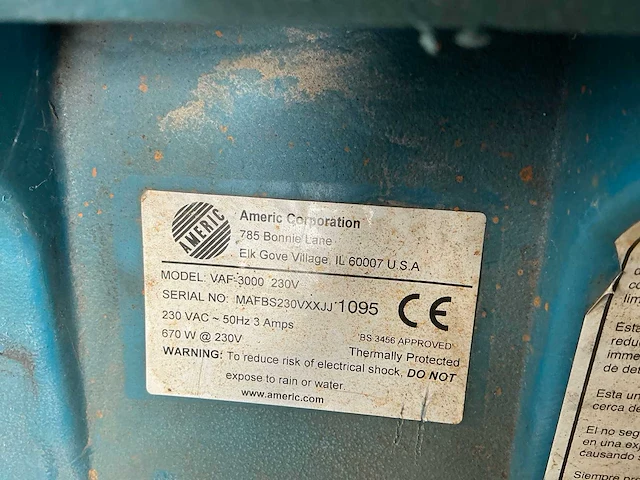 Americ vaf-300 draagbare ventilator - afbeelding 4 van  4