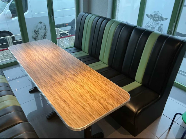American dining tafels en banken restauranttafel - afbeelding 5 van  5