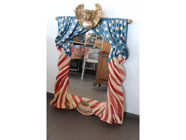American flag mirror - decor object - afbeelding 2 van  5