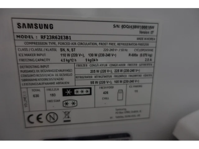 Amerikaanse koelkast samsung - afbeelding 9 van  10