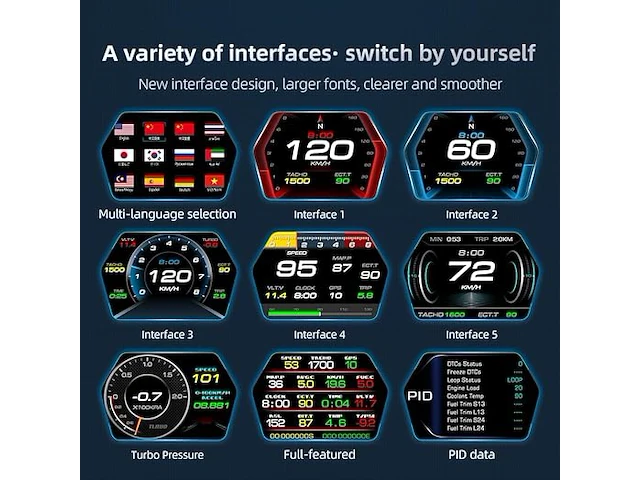 Amhvmu p17 hud auto-heads-up-display - afbeelding 6 van  6