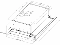 Amica fh 664 620 s eek : flatpanel afzuigkap - afbeelding 3 van  9