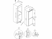 Amica inbouw koel-/vriescombinatie ekgcs 385 901 / 1.580 mm inbouw - afbeelding 8 van  9