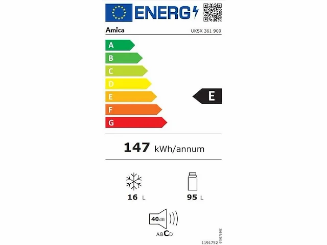 Amica inbouw koel-vriescombinatie uksx 361 900 - afbeelding 3 van  6
