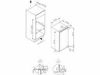 Amica top koelkast evks 16172 142l 41db 240v automatisch vrijstaand wit - afbeelding 3 van  3