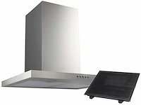 Amica wandafzuigkap kh 17801-1 e breedte x diepte 60 x 50 cm zilver - afbeelding 1 van  4