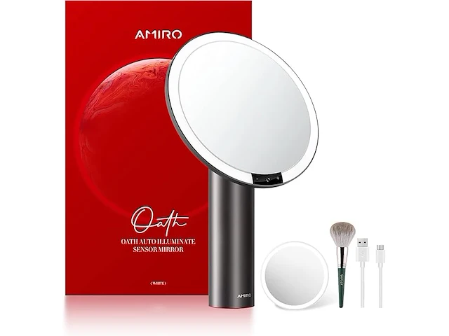 Amiro make-upspiegel van 9 inch met verlichting - afbeelding 1 van  3