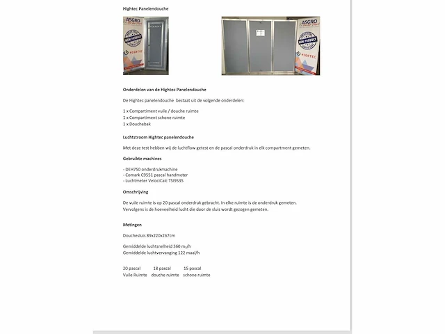 Ams modulaire decontaminatie douchecabine (2x) - afbeelding 5 van  5