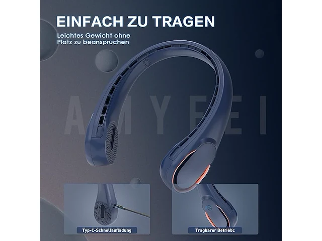 Amyfei draagbare ventilator - afbeelding 4 van  5