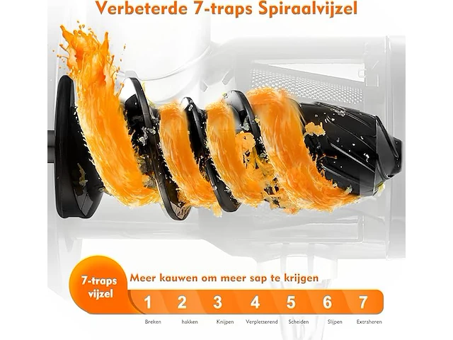 Amzchef cold press slow juicer machine - afbeelding 5 van  5