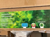 Analee uitschuifbare tuintafel massief 200/286 x 110 cm - afbeelding 2 van  3